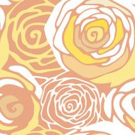 seamless pattern with stylized roses N3