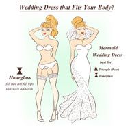 Woman in underwear and Mermaid wedding dress