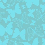 Seamless pattern with decorative colorful butterflies N9