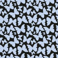 Seamless pattern with colorful butterflies Vintage style