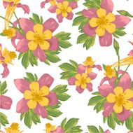 Elegance Seamless flowers background N3