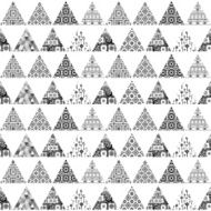 Seamless pattern of triangular patches with different patterns