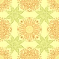 Seamless pattern abstract symmetrical decorative elements in a gentle colors