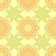 Seamless pattern abstract symmetrical decorative elements in a gentle colors