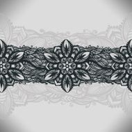 Abstract Lace Ribbon Seamless Pattern N3