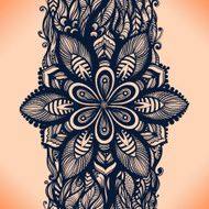 Abstract Lace Ribbon Vertical Seamless Pattern N2