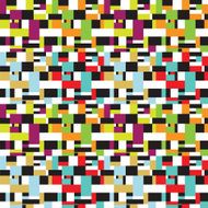 Abstract design 50s seamless pattern