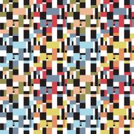 Seamless fifties retro abstract square design
