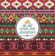 Hipster seamless colorful tribal pattern with geometric elements