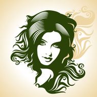 Beautiful women silhouette