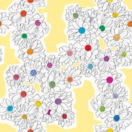 Daisy bouquet pattern