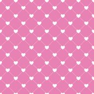 Valentines Day Seamless Hearts Pattern Vector Illustration N7