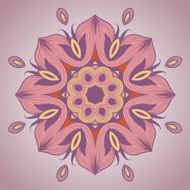 Ornamental round lace pattern is like mandala N9