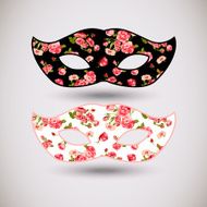 Carnival mask with floral pattern N2