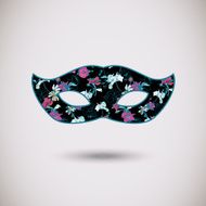 Carnival mask with floral pattern N3