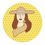 paris woman theme elements vector eps N10