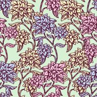 Vintage floral background beautiful flowers