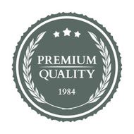 Premium quality labels and badges vector