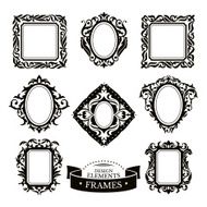 Set of vintage baroque frames