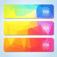 Abstract vector header banners N6