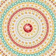 Colorful round jewels background Chains pattern of gemstones