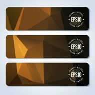 Abstract vector header banners N10