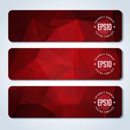 Abstract vector header banners N12
