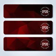 Abstract vector header banners N14