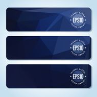 Abstract vector header banners N16