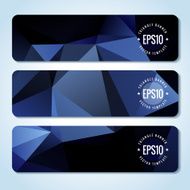 Abstract vector header banners N18