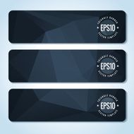 Abstract vector header banners N19