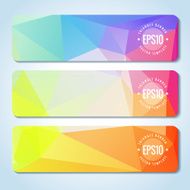 Abstract vector header banners N23