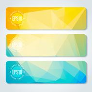 Abstract vector header banners N25