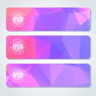 Abstract vector header banners N26
