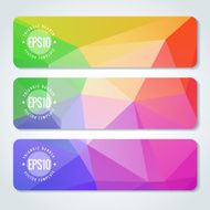 Abstract vector header banners N27