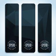 Abstract vector header banners N34