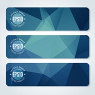Abstract vector header banners N40