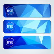 Abstract vector header banners N43