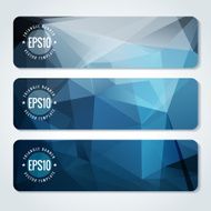 Abstract vector header banners N44