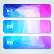 Abstract vector header banners N45
