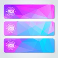 Abstract vector header banners N46