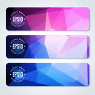 Abstract vector header banners N47