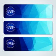 Abstract vector header banners N48