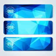 Abstract vector header banners N49