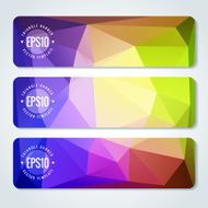 Abstract vector header banners N54