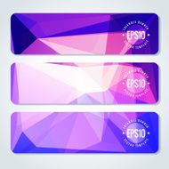 Abstract vector header banners N58