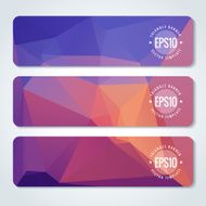 Abstract vector header banners N60