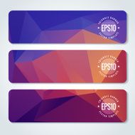 Abstract vector header banners N61