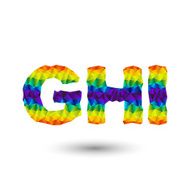 triangular letters ghi