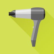 Hairdryer flat icon